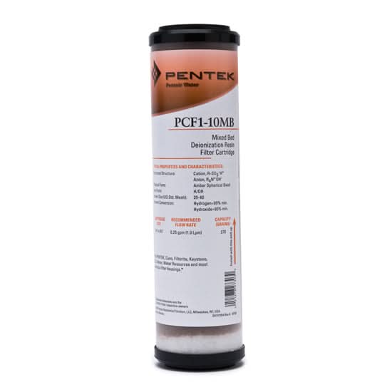 Mixed Bed DI PCF Series Filter Cartridge - Model 155273-43 Pentek ...