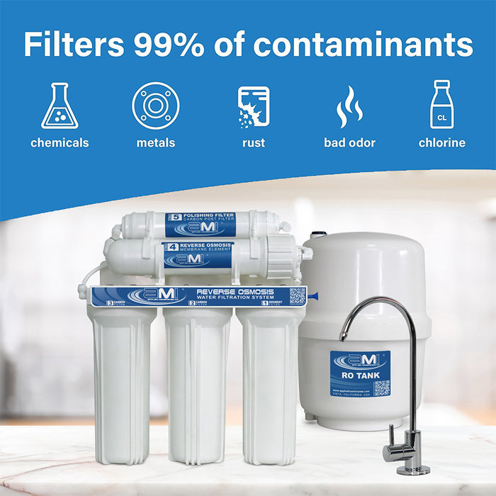 50 GPD Reverse Osmosis Water Filtration System