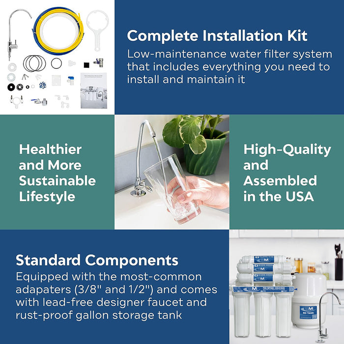 200 GPD Home RO Drinking Water System | 5 Stage RO System