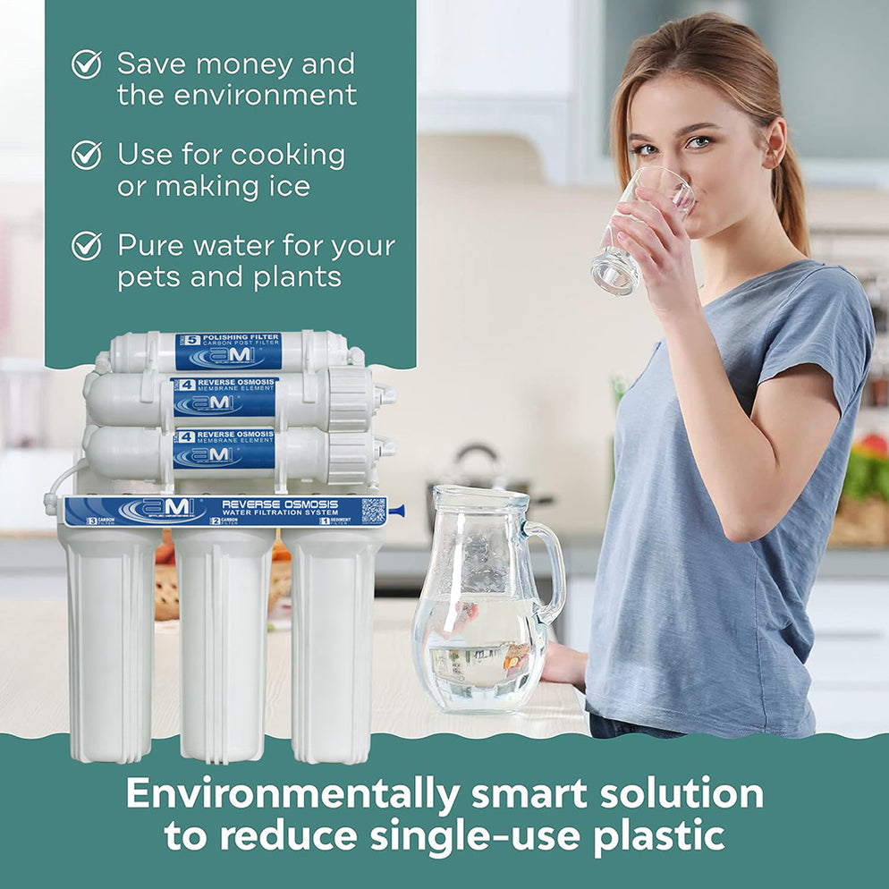 200 GPD Home RO Drinking Water Filter System 5 Stage Reverse Osmosis ...