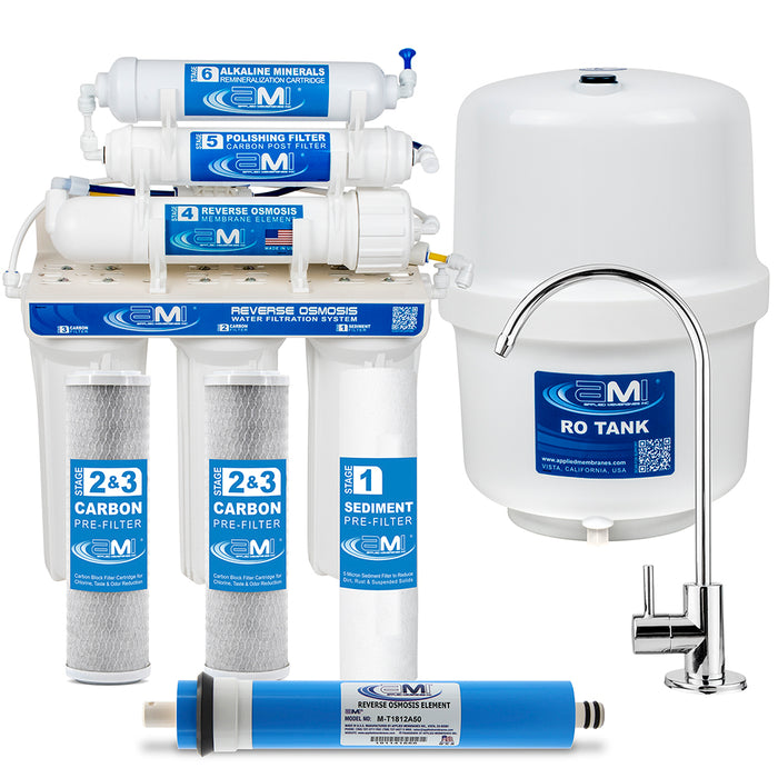 50 GPD RO System with Alkaline Minerals for Home Drinking Water