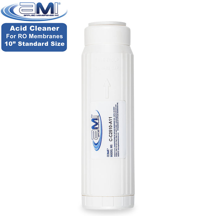 Acid RO Membrane Cleaning Cartridge | 10" Standard Size | Low pH Membrane Cleaner to Remove Scale