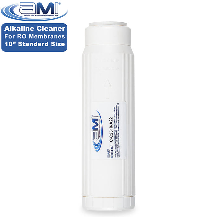 Alkaline RO Membrane Cleaning Cartridge | 10" Standard Size | High pH Membrane Cleaner for Organics