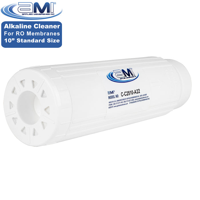 Alkaline RO Membrane Cleaning Cartridge | 10" Standard Size | High pH Membrane Cleaner for Organics