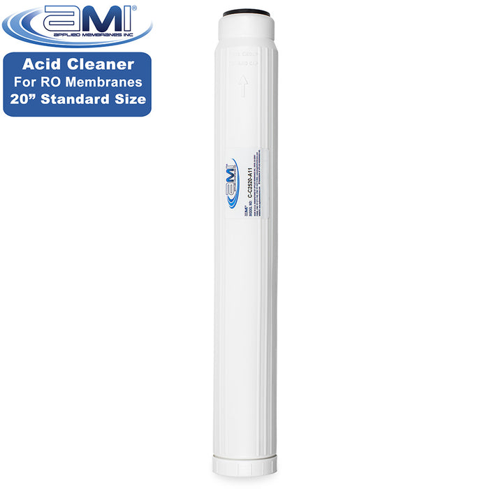 Acid RO Membrane Cleaning Cartridge | 20" Standard Size | Low pH Membrane Cleaner to Remove Scale