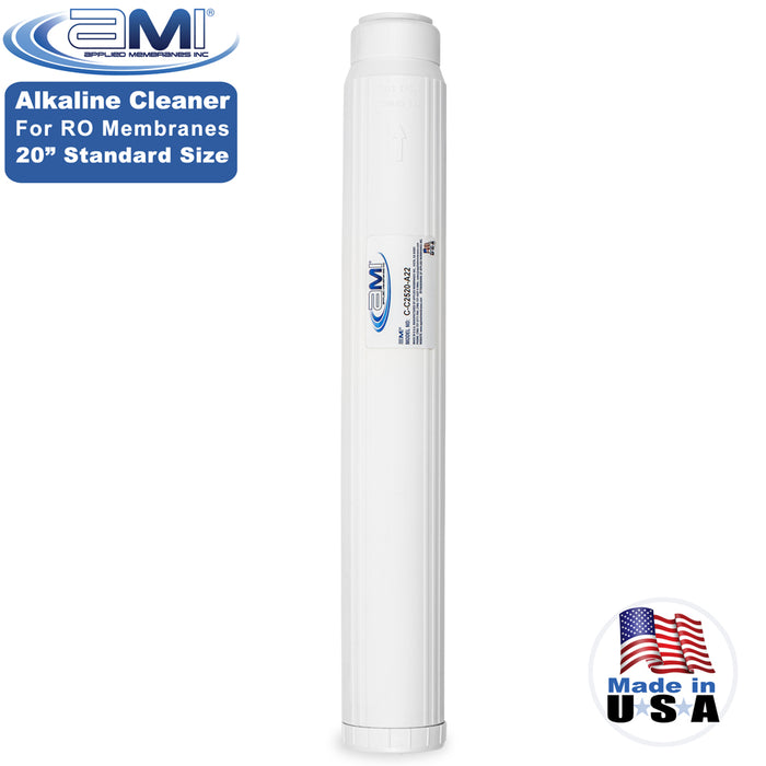 Alkaline RO Membrane Cleaning Cartridge | 20" Standard Size | High pH Membrane Cleaner for Organics