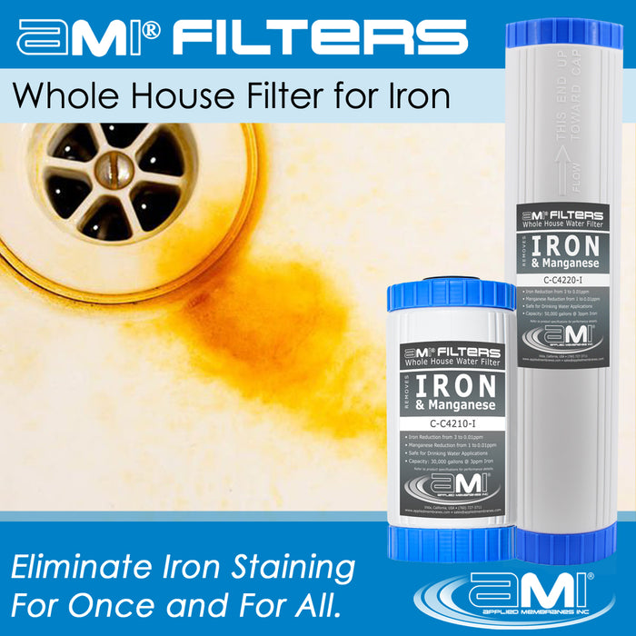 Replacement Filter Pack for Whole House Iron Filter Water Filtration System