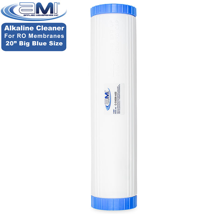 Alkaline RO Membrane Cleaning Cartridge | 20" Big Blue Size | High pH Membrane Cleaner for Organics
