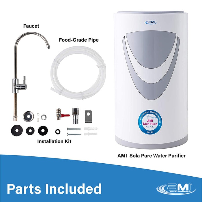 AMI Sola Pure - Ultraviolet + Ultrafiltration Complete Home Water Treatment & Disinfection System