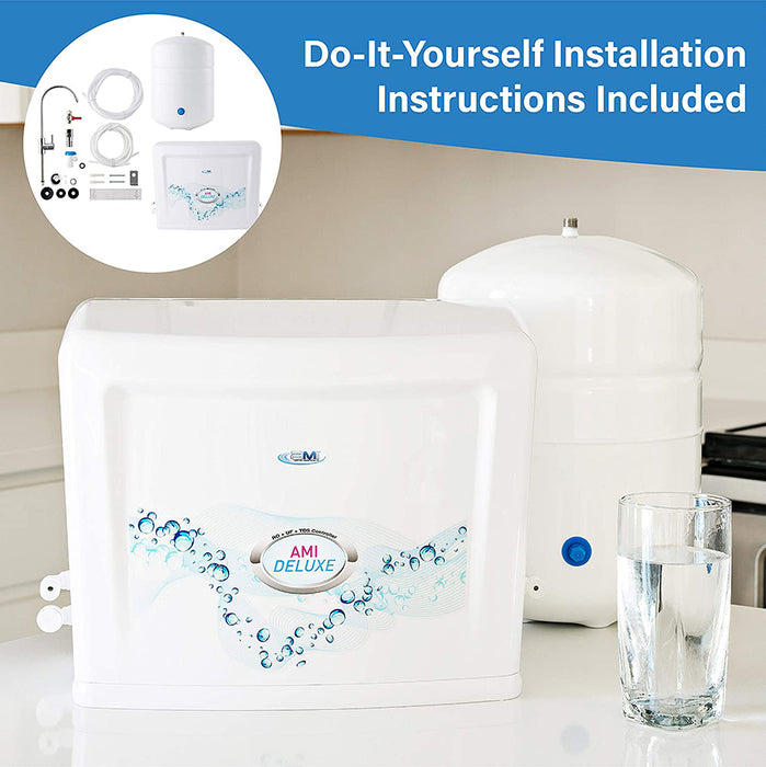 AMI Deluxe - Mineral RO + UF Drinking Water System with TDS Control & Booster Pump