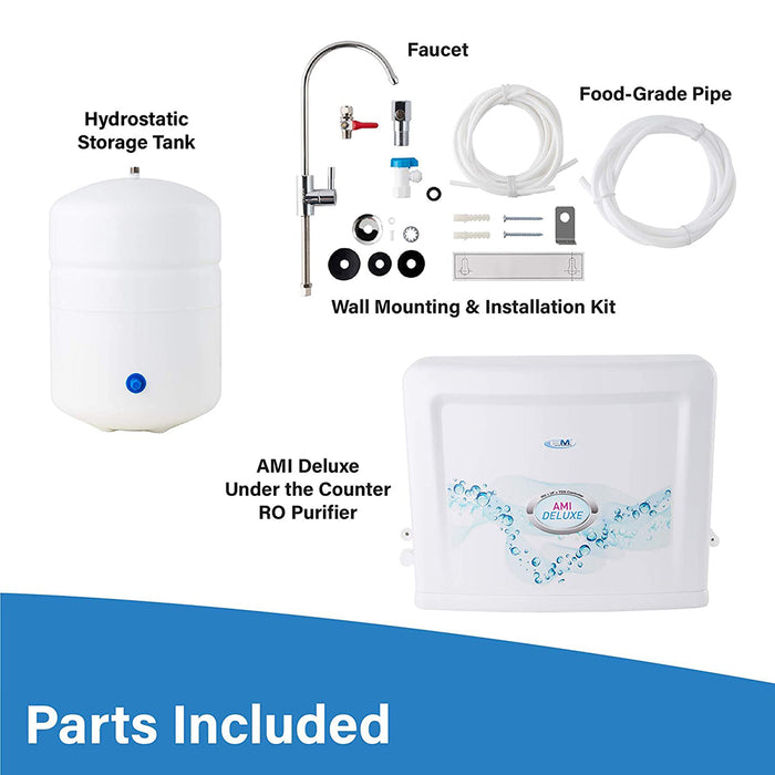 AMI Deluxe - Mineral RO + UF Drinking Water System with TDS Control & Booster Pump