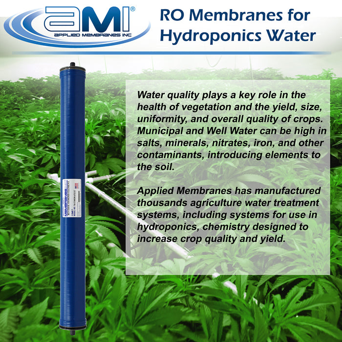 4" x 38" | 2,750 GPD | 100 PSI |  XLE Extra-Low Energy RO Membrane | Applied Membranes