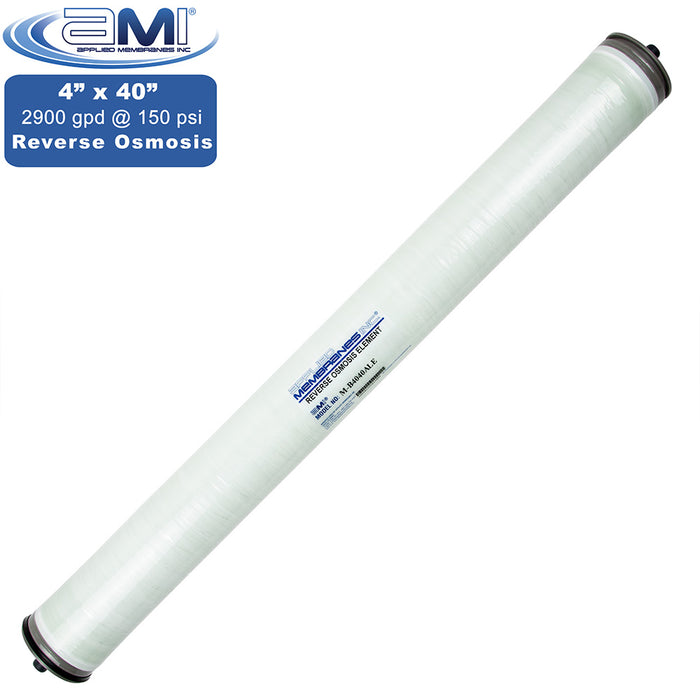 4" x 40" | 2,900 GPD  at 150 PSI | FRP Wrapped | Low Energy Commercial RO Membrane | Applied Membranes