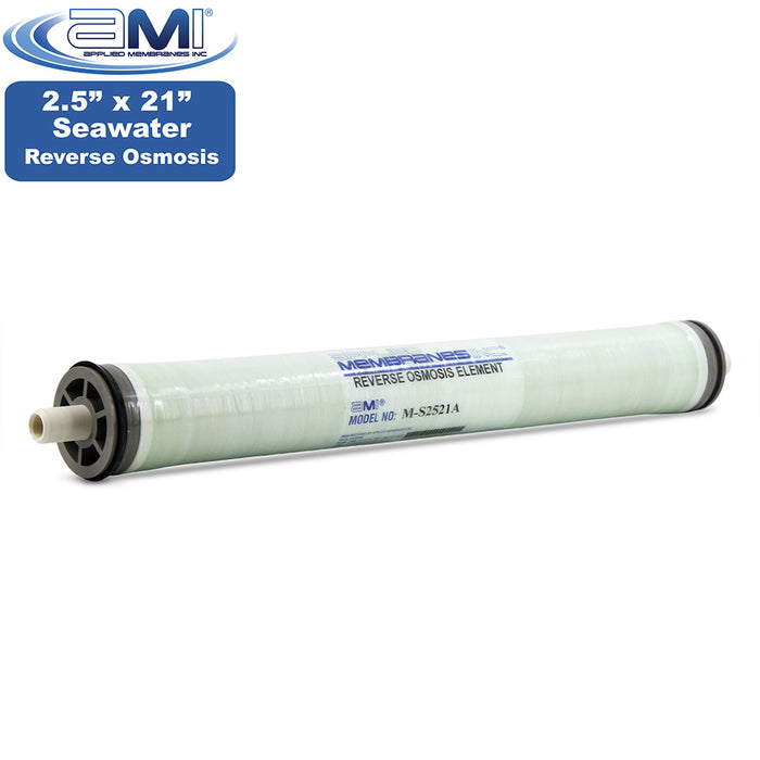 2.5"x21" | 300 GPD | 99.6% Salt Rejection | Watermaker Seawater RO Membrane | Applied Membranes