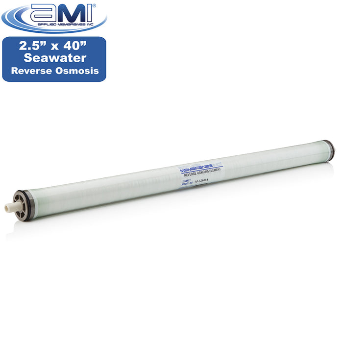 2.5"x40" | 700 GPD | 99.6% Salt Rejection | Watermaker Seawater RO Membrane | Applied Membranes
