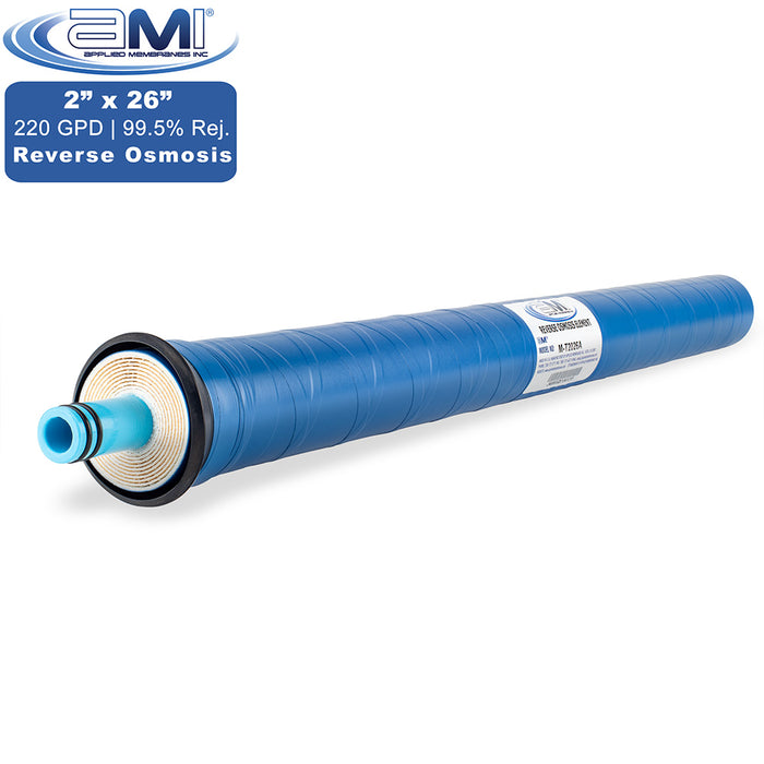 2" x 26” | 220 GPD Commercial Reverse Osmosis RO Membrane | Applied Membranes | Replaces FilmTec TW30-2026