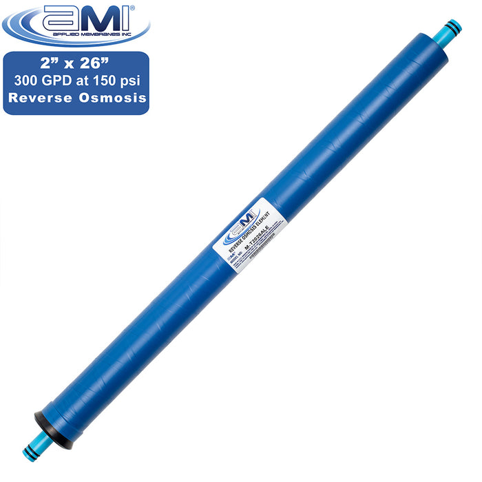 2” x 26” | 300 GPD | 150 PSI | Low Energy RO Membrane | Applied Membranes