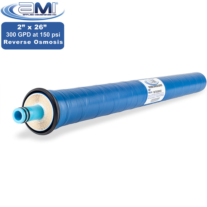 2” x 26” | 300 GPD | 150 PSI | Low Energy RO Membrane | Applied Membranes