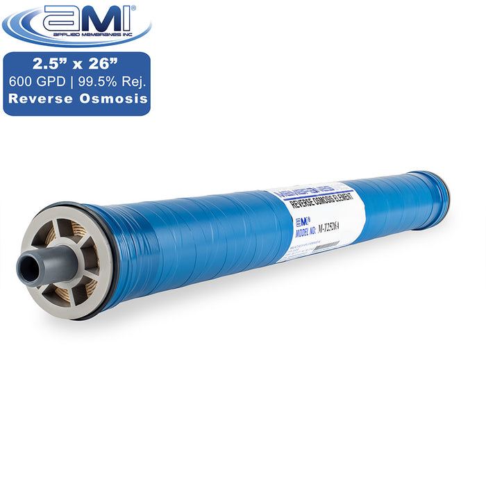 2.5" x 26" | 600 GPD Commercial RO Membrane | Replaces FilmTec TW30HP-2526 Membrane