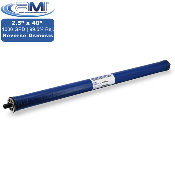 2.5" x 40" | 1000 GPD Commercial Reverse Osmosis RO Membrane | Applied Membranes
