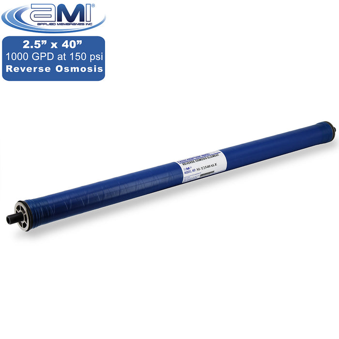 2.5” x 40” | 1000 GPD | 150 PSI | Low Energy RO Membrane | Applied Membranes
