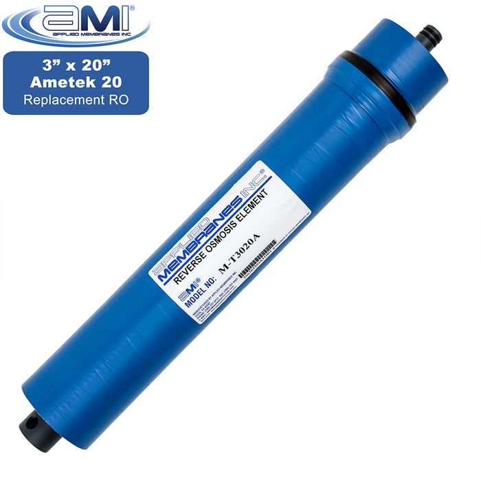 3" x 20" | RO Membrane to Replace Ametek 20 | 900 GPD | Applied Membranes, Incl