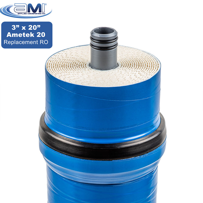 3" x 20" | RO Membrane to Replace Ametek 20 | 900 GPD | Applied Membranes, Incl