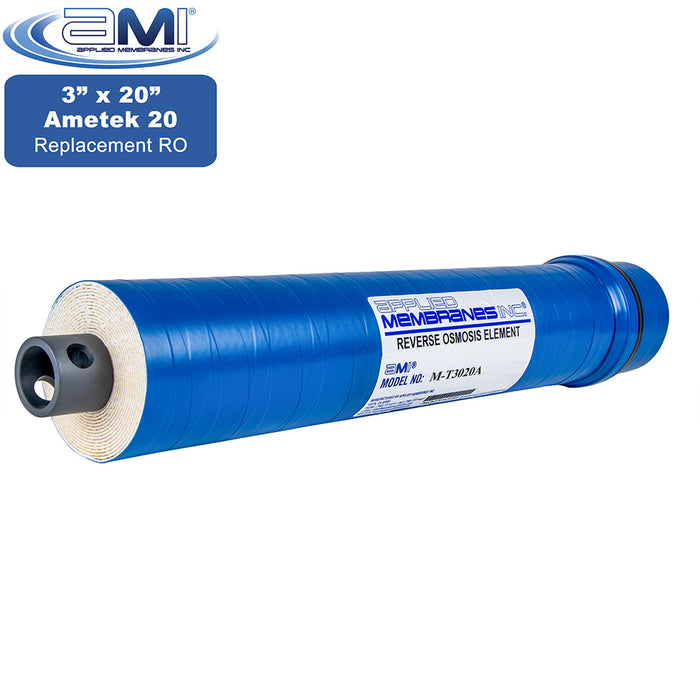 3" x 20" | RO Membrane to Replace Ametek 20 | 900 GPD | Applied Membranes, Incl