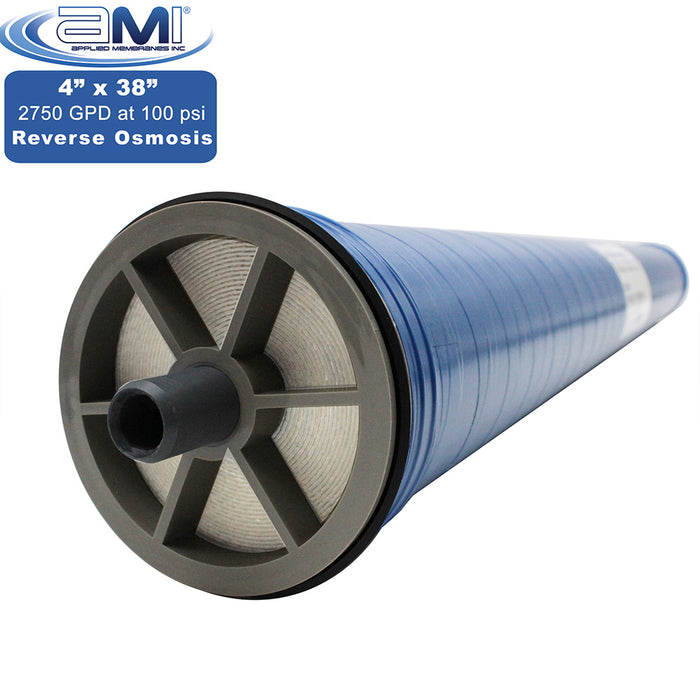 4" x 38" | 2,750 GPD | 100 PSI |  XLE Extra-Low Energy RO Membrane | Applied Membranes