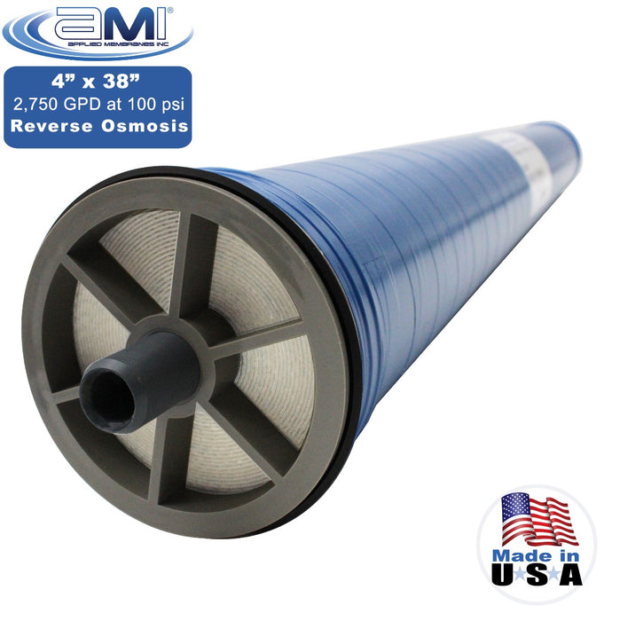 4" x 38" | 2,750 GPD | 100 PSI |  XLE Extra-Low Energy RO Membrane | Applied Membranes