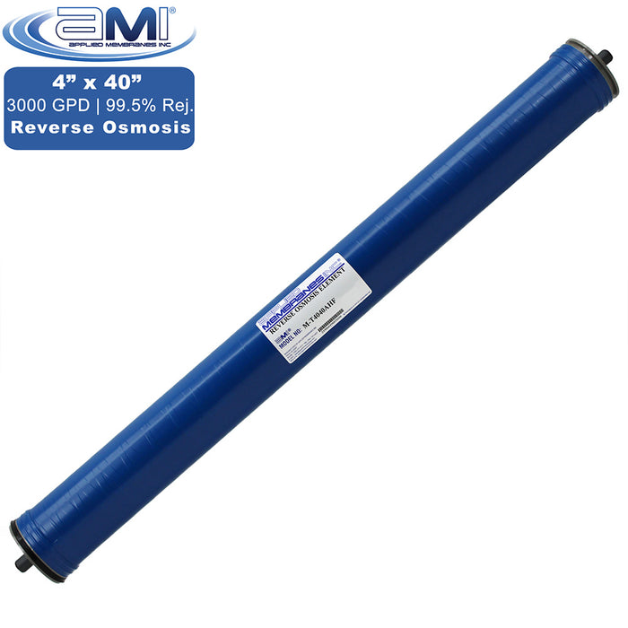 4" x 40" | 3,000 GPD High Flow Commercial Reverse Osmosis RO Membrane | Applied Membranes