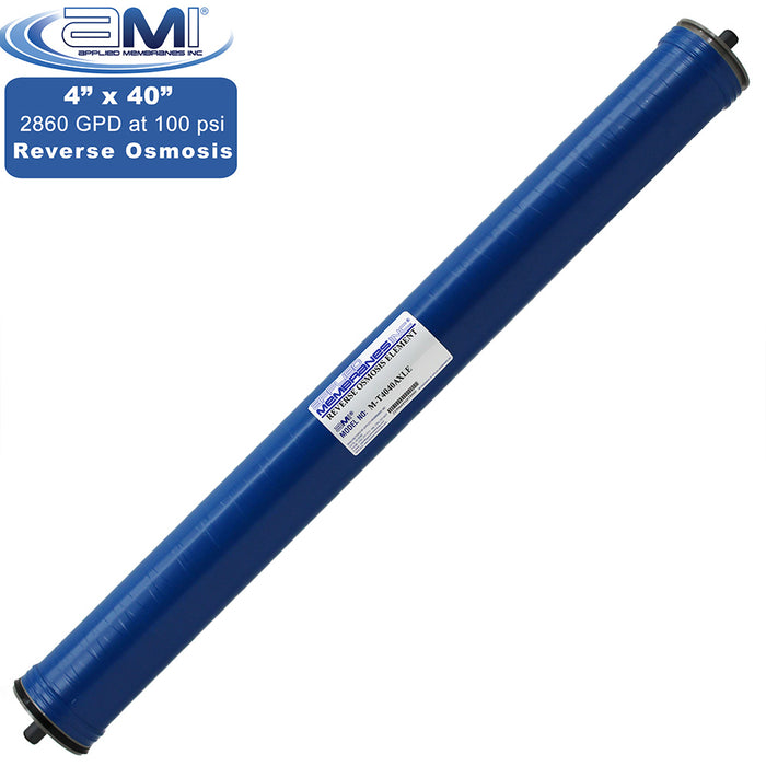 4" x 40" | 2,860 GPD | 100 PSI |  XLE Extra-Low Energy RO Membrane | Applied Membranes