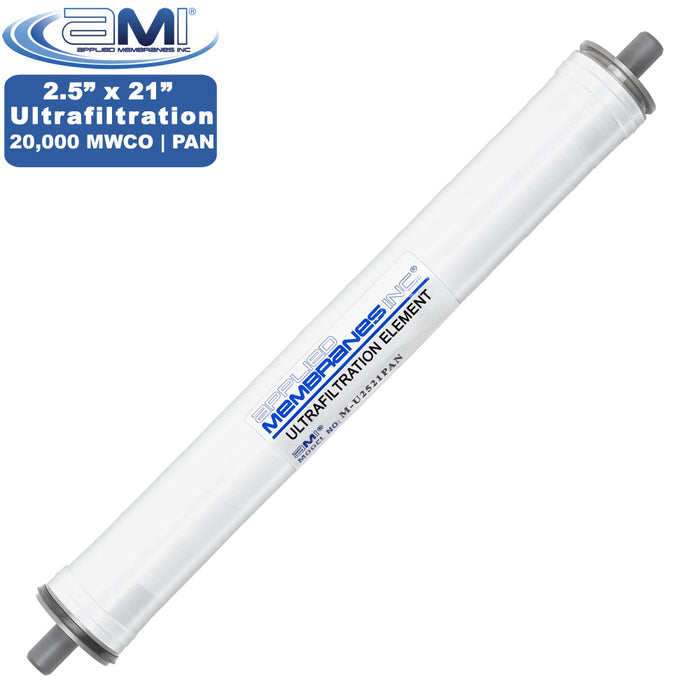 2.5" x 21" Ultrafiltration Membrane | Polyacrylonitrile (PAN) UF | 20,000 MWCO