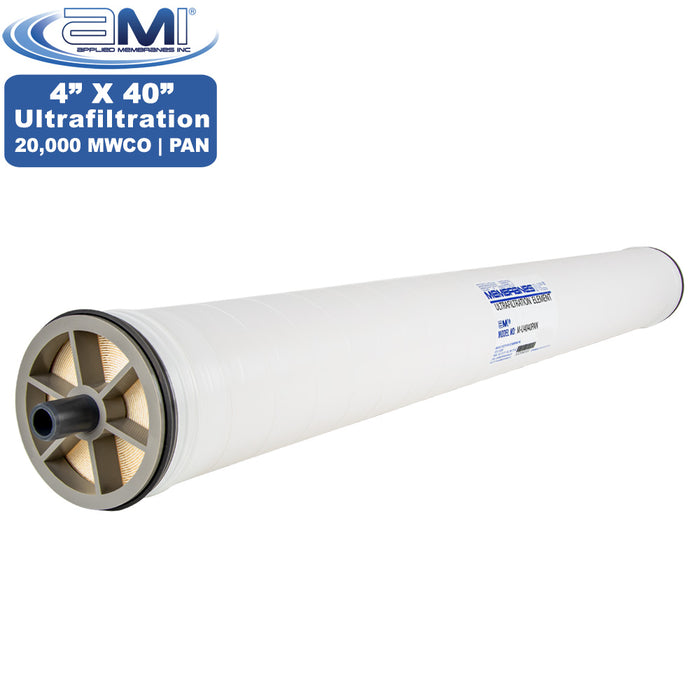 4" x 40" Ultrafiltration Membrane | Polyacrylonitrile (PAN) UF | 20,000 MWCO