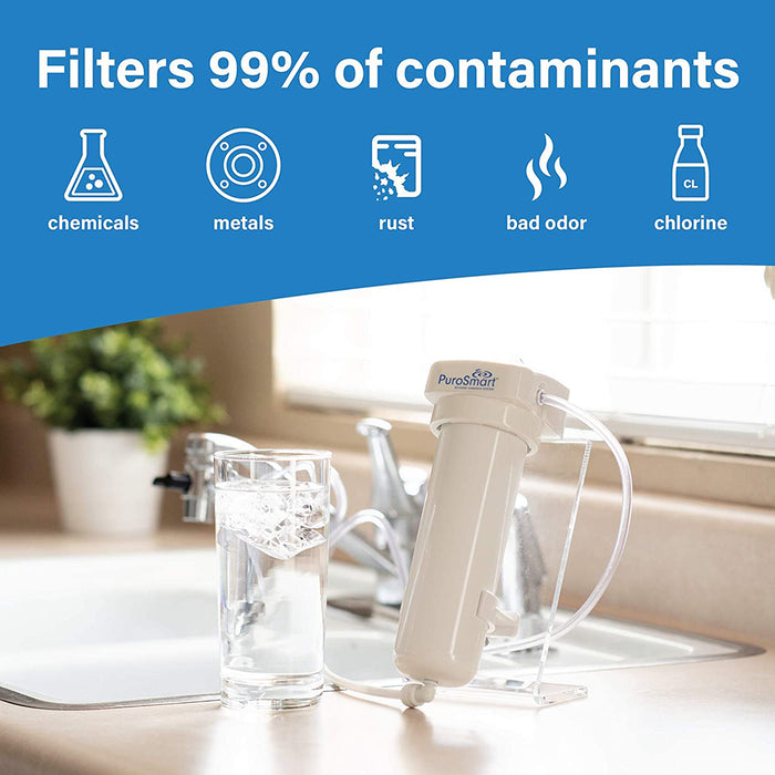 50 GPD PuroSmart  Countertop RO System | Compact Reverse Osmosis Water Treatment System