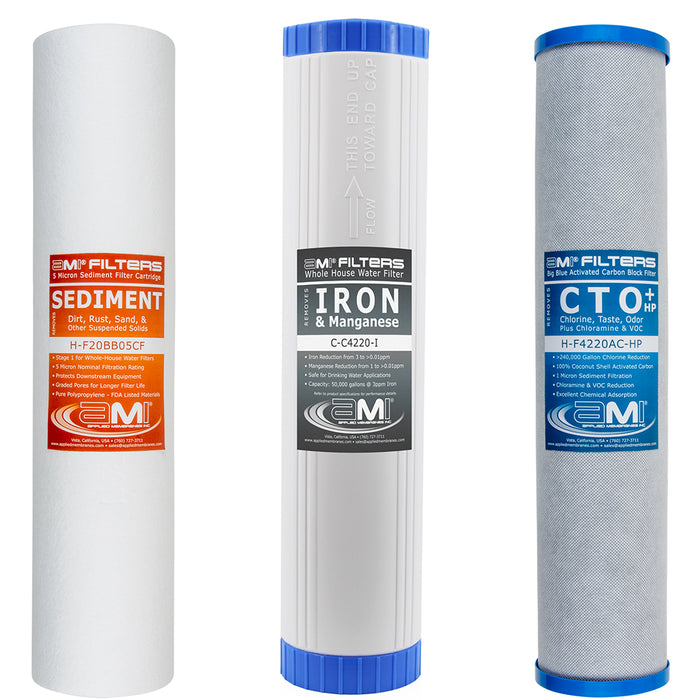 Replacement Filter Pack for Whole House Iron Filter Water Filtration System