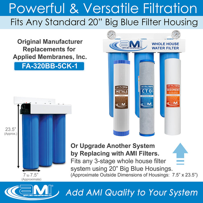 Replacement Filter Pack for Heavy Metals Whole House Water Filter