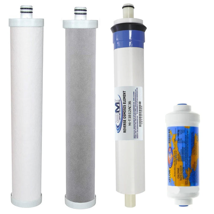 Culligan-Compatible Replacement Filter & Membrane Kit for Culligan AC-30 RO System | 1 Year Service Pack