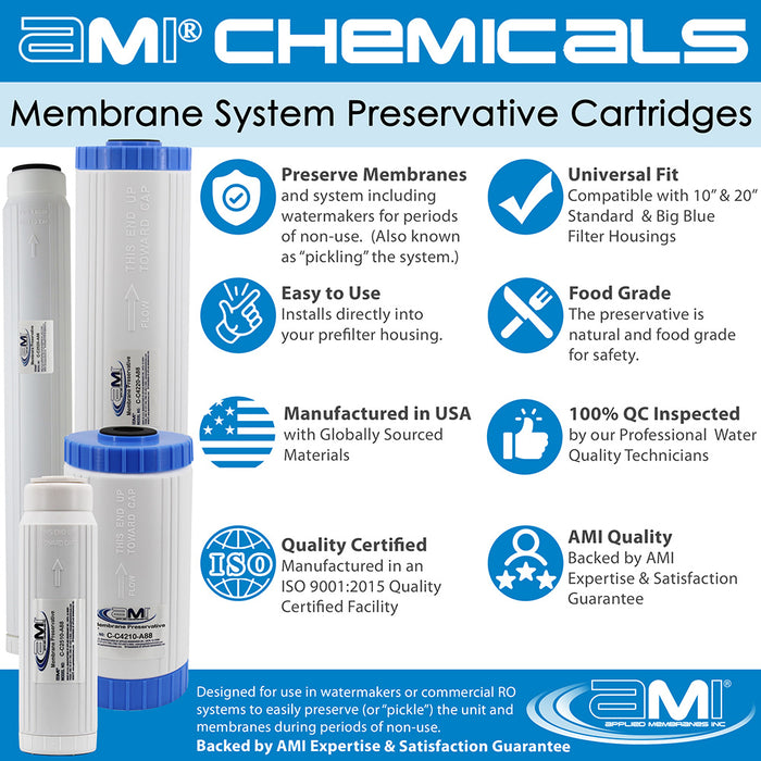 RO Membrane & System Preservative Cartridge | 10" Big Blue Size