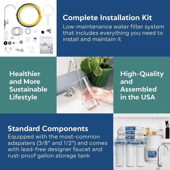 200 GPD Home RO Drinking Water System | 5 Stage RO System