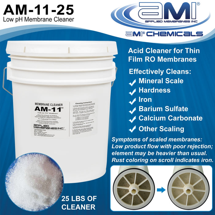 Acid Membrane Cleaner | Removes Scale |  25lb Container | For RO Membrane Cleaning