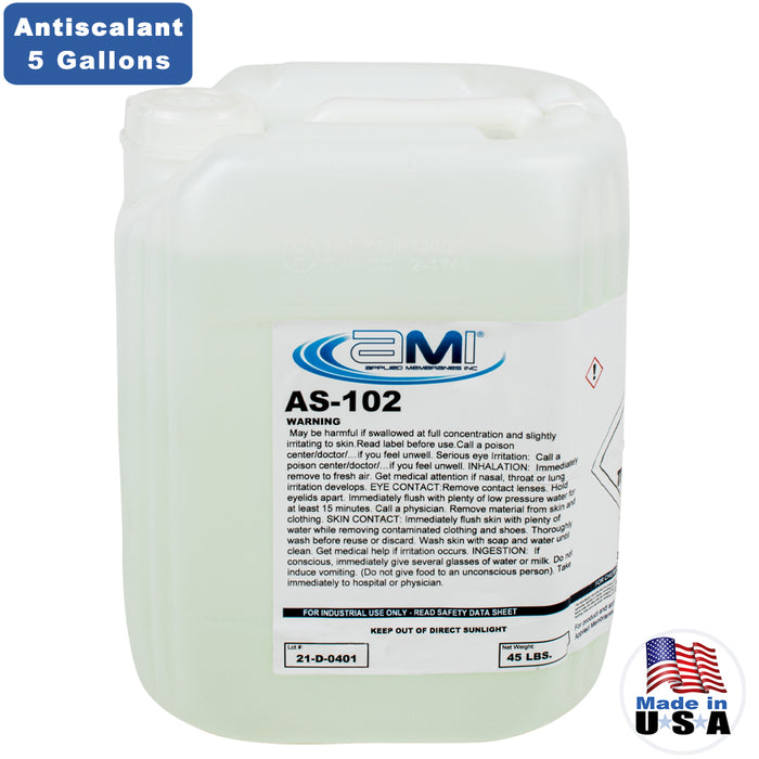 Antiscalant for RO Membrane Water Treatment Systems - Anti-scale Water Additive | 5 Gallon Container