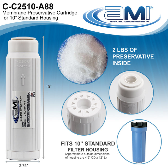 RO Membrane & System Preservative Cartridge | 10" Standard Size