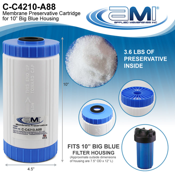 RO Membrane & System Preservative Cartridge | 10" Big Blue Size