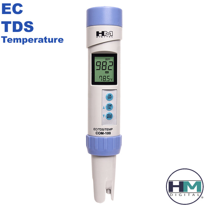 Conductivity / TDS / Temperature Water Tester | HM Digital Combo Meter | Waterproof