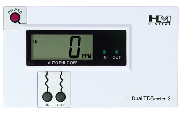 DM-2 In and out Digital Display TDS Tester | Inline TDS Meter | HM Digital