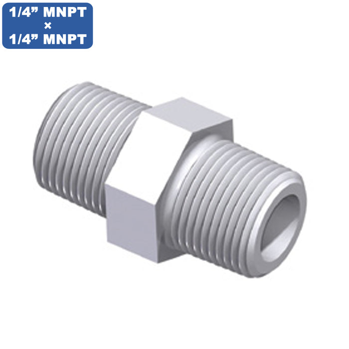 Hex Nipple Fitting | 1/4" x 1/4" | Fitting to Connect Filter Housings in Home RO System