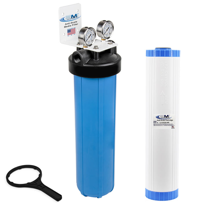 Anti-Scale System for Tankless Water Heater and Whole-House Scale Protection