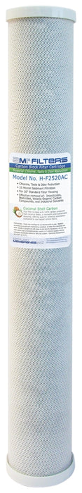 20" Standard | Carbon Block Filter Cartridge | Chlorine, Taste, Odor Water Filter | 2.5" x 20" | AMI