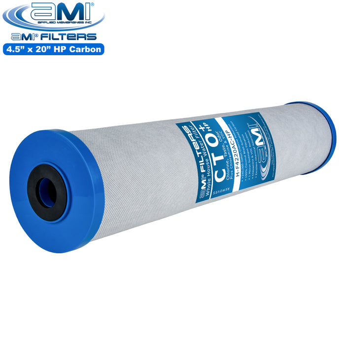 High Performance Carbon Block Filter Cartridge | Chlorine, Taste, Odor & Advanced Chemical Adsorption | For 20" Big Blue Housing